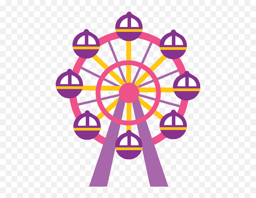 Wheel Clipart Ferris Wheel Wheel - Dot Emoji,Ferris Wheel Emoji