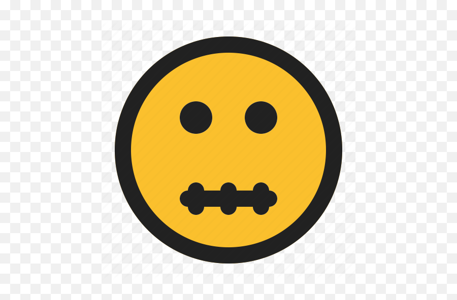 Emoji Emoticon Expression Face Mouth Zipper Icon - Download On Iconfinder Happy,Zipped Lips Emoji