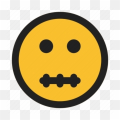 Emoji Emoticon Expression Face Mouth Zipper Icon - Download On Iconfinder Happy,Zipped Lips Emoji