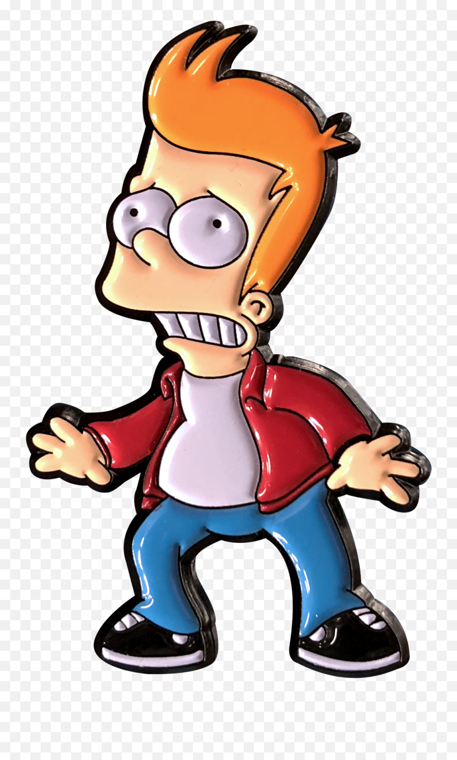 Thumbs Bart X Futurama Pin - A Shop Called Quest Clipart Fictional Character Emoji,Emoji Thums Down With Face