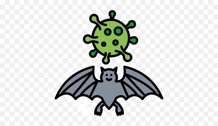 Bat Carrier Corona Virus - Fictional Character Emoji,Bat Symbols And Emoticons For Fb