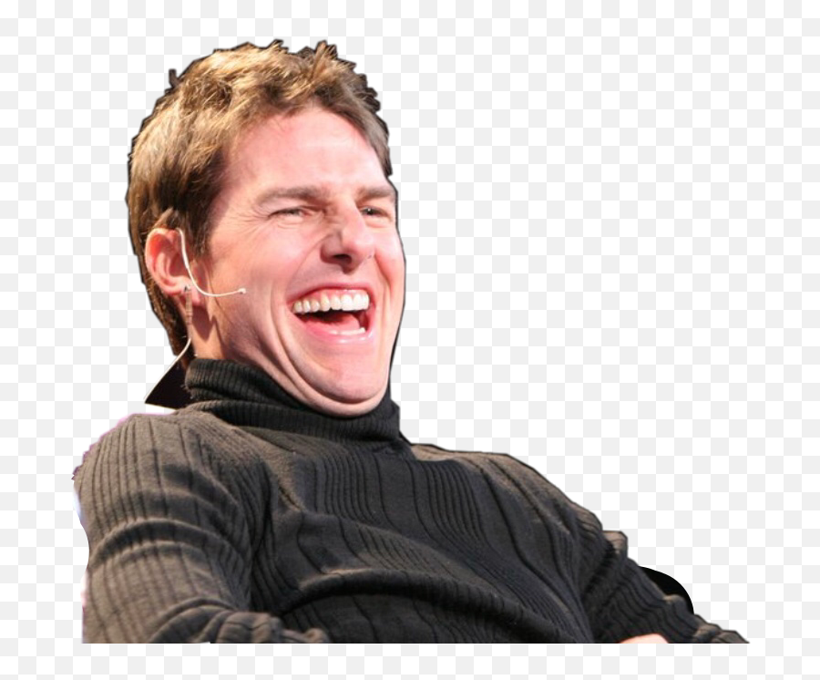 Download Tomcruise Laugh Laughing Freetoedit - Twenty One Tom Cruise Laughing Meme Png Emoji,Laugh Emoji No Background