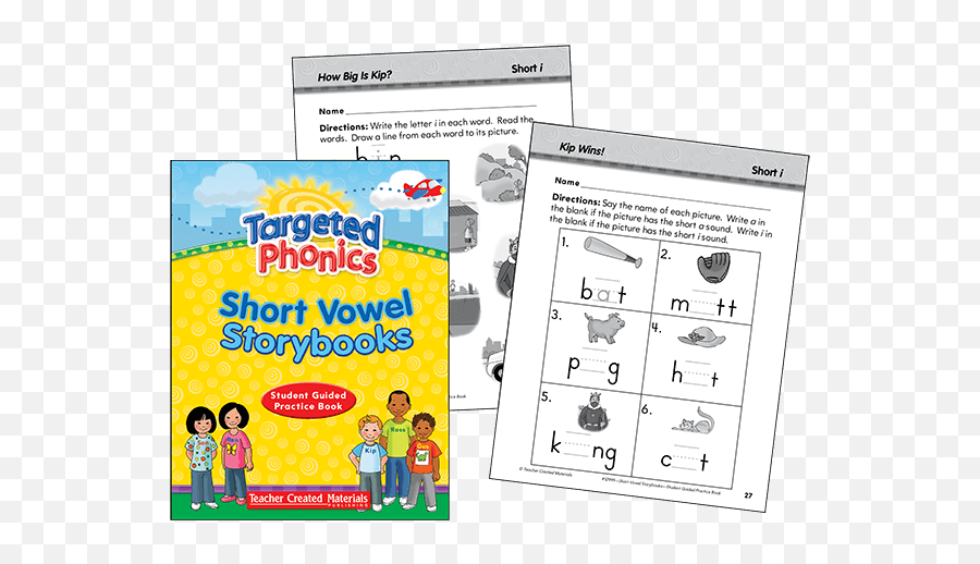 Targeted Phonics Series Teacher Created Materials - Language Emoji,Short Emotion Electronic Book Book