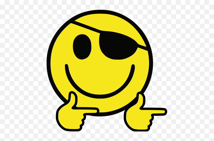 Expansion - Hackers Movie Smiley Face Emoji,Eyepatch Emoticon