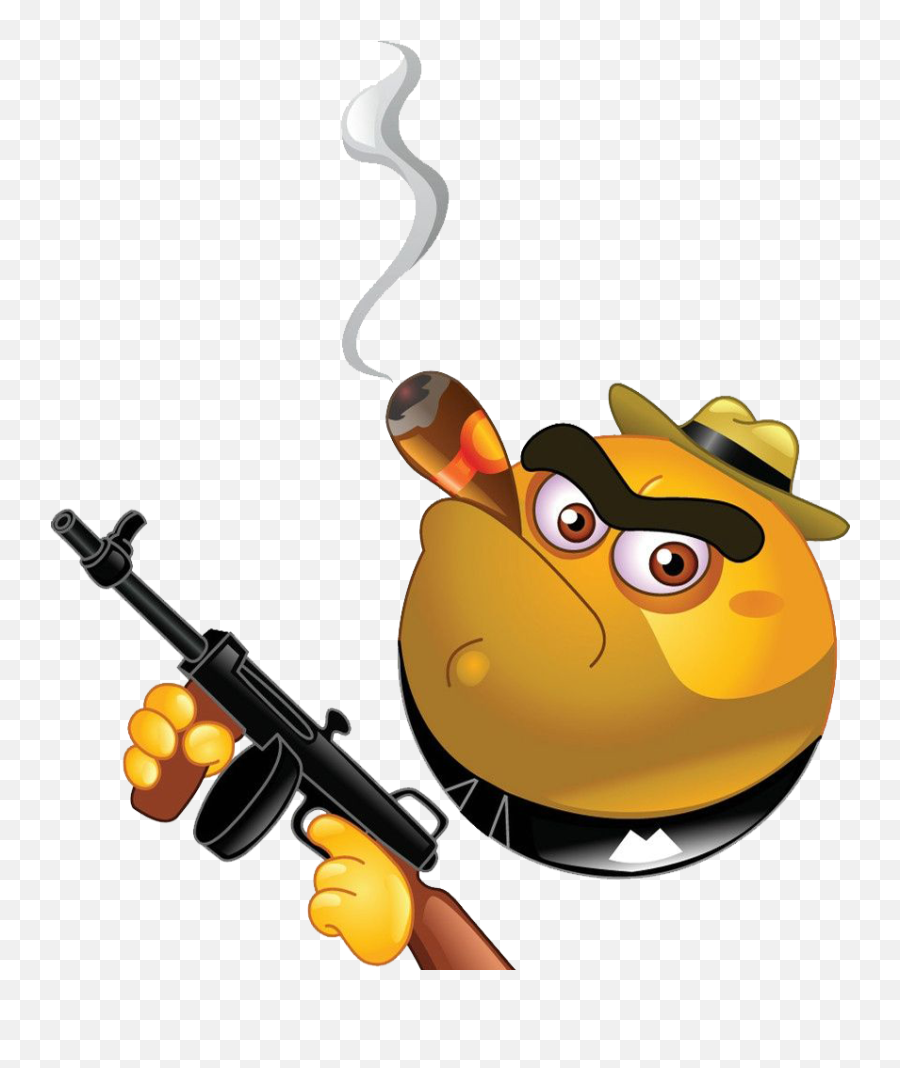 Thug Life Cigar Png - Gangster Smiley Emoji,Thug Life Emoji