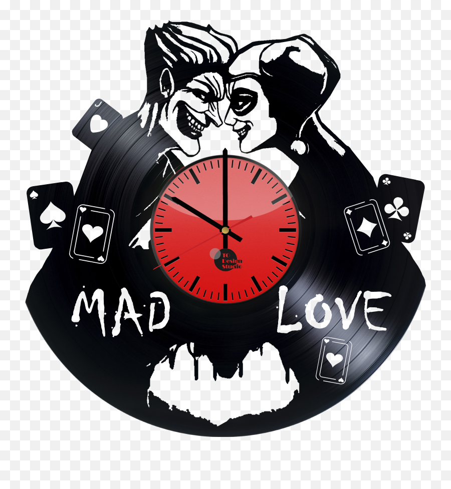 Joker And Harley Quinn Handmade Vinyl - Logo Harley Quinn Transparent Emoji,Bart Simpson With Broken Heart Emojis