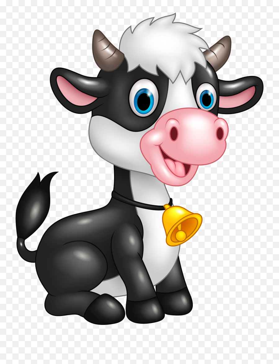 Cute Cow Images - Transparent Background Baby Cow Cartoon Emoji,Cute Little Cow Emoticon