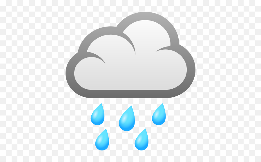 Emoji Cloud With Rain To Copy Paste - Regen Emoji,How To Make Emojis Rain