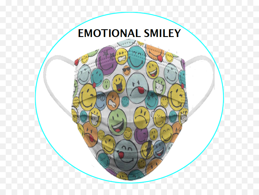 Smiley World Biomsk 10 Day Reusable Face Mask - Kids Emoji,Mask Emotions Images
