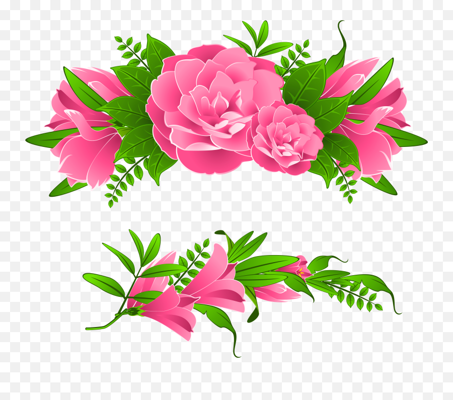 4 2 Flowers Borders Free Png Image - Floral Borders Clipart Png Emoji,Emoji Borders