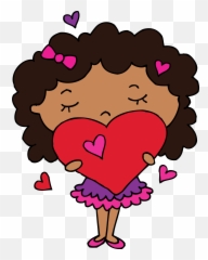 Heart Hug Clipart - Clip Art Library Girl Holding Heart Clipart Emoji,Hugging Heart Emoji Facebook