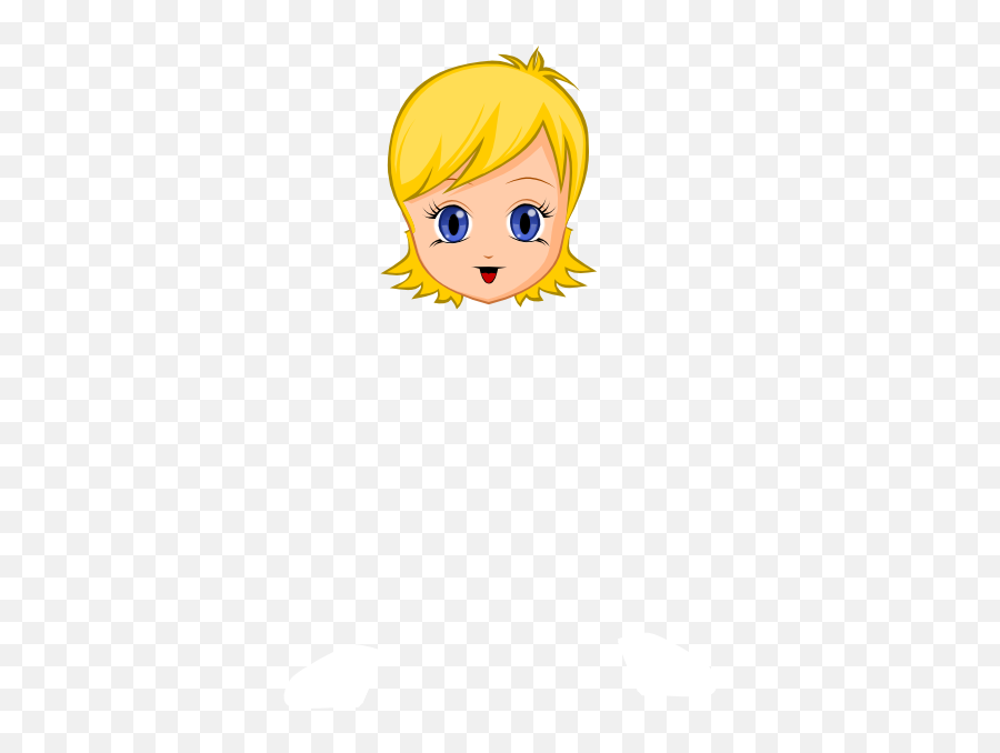 Girl Face Clip Art At Clkercom - Vector Clip Art Online Emoji,Motorcycle Emoticon Woman Blonde Cartoon