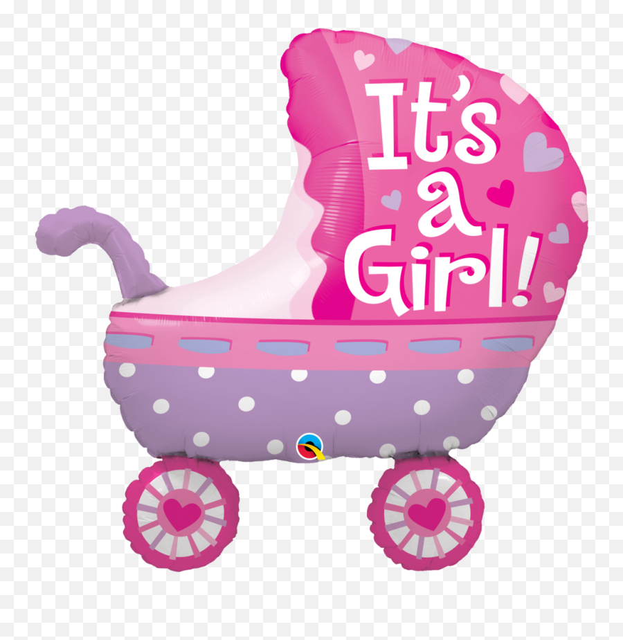 Itu0027s A Girl Baby Stroller Balloon - Its A Girl Emoji,Baby Home Emotion Stroller