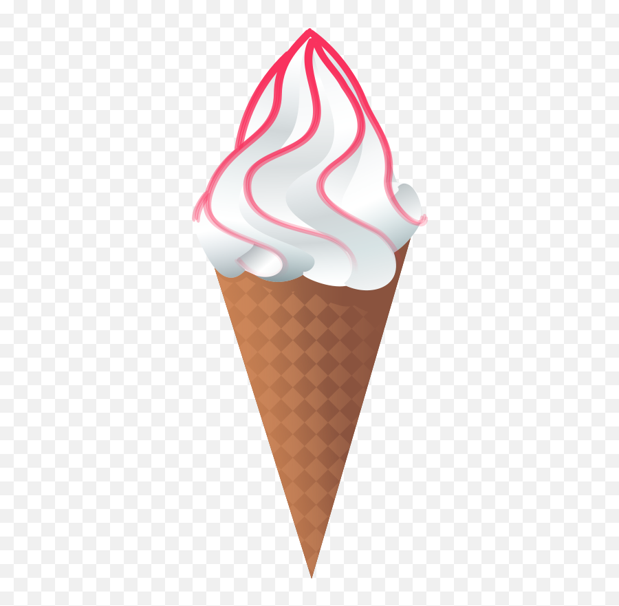 Ice Cream Cone Clip Art 4 Image 6 - Clipartix Emoji,The First Emojis Icecream