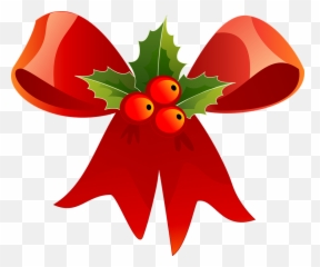 Clip Art Ribbon Clipart - Christmas Red Bow Cartoon Emoji,Red Ribbon Emoji