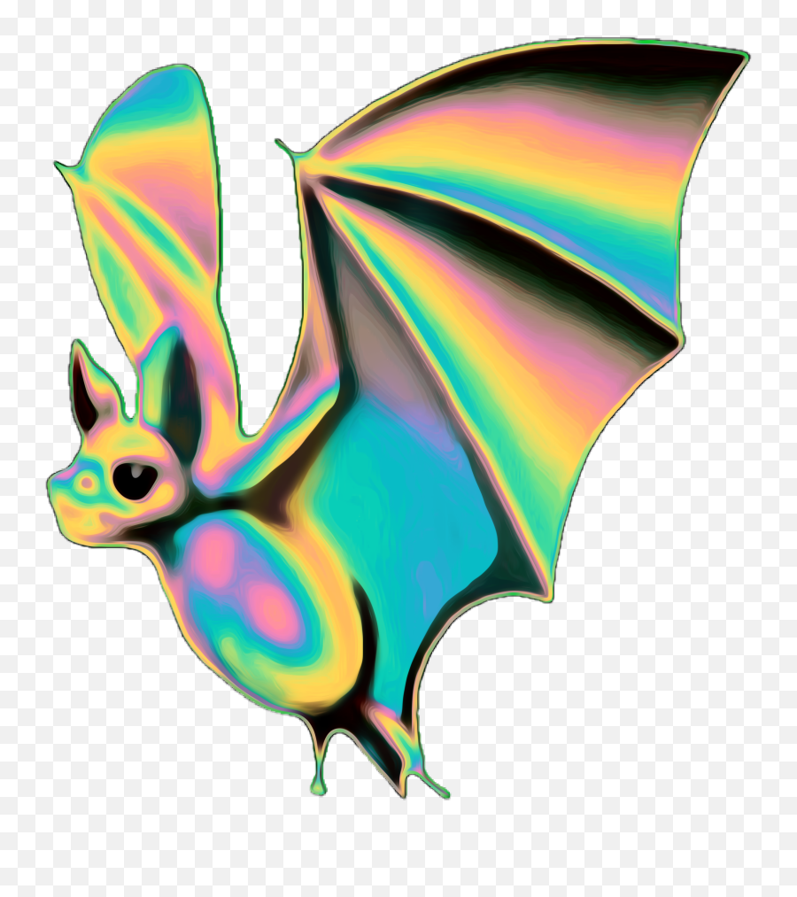 Bat Emoji Holo Holographic Holo Sticker - Fictional Character,Bat Emoji
