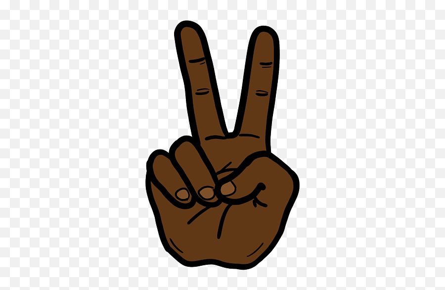 V Sign Black Lives Matter Greeting Card Emoji,Peace Greeting Emoji