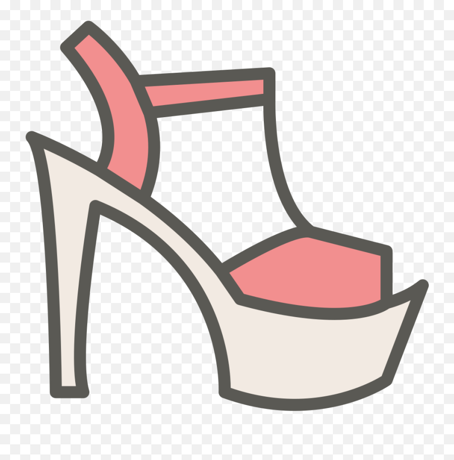 T Strap Platform Icon Women Shoes Iconset Chanut Is - Woman Shoe Icon Png Emoji,Emoji High Heels