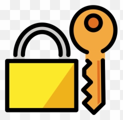 Locked With Key Emoji Clipart - Emoji Lock And Key,Where Is The Key Emoji