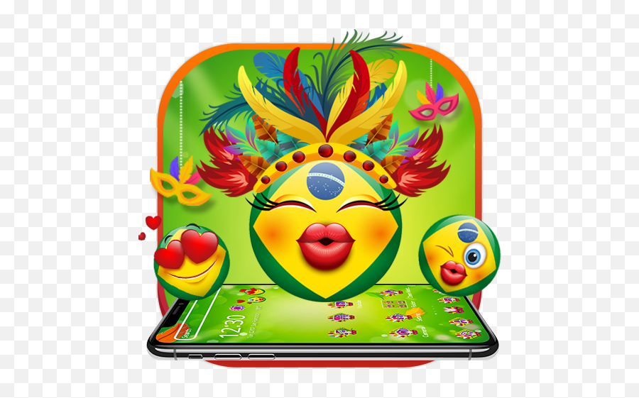 Brazil Emoji Carnival Theme 111 Apk Download - Com Happy,Emoji Carnival