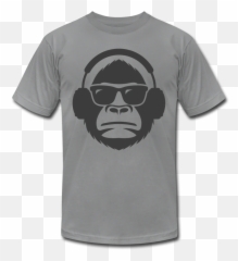 T - Monkey With Headphones Sticker Emoji,Monkey Emoji T Shirt