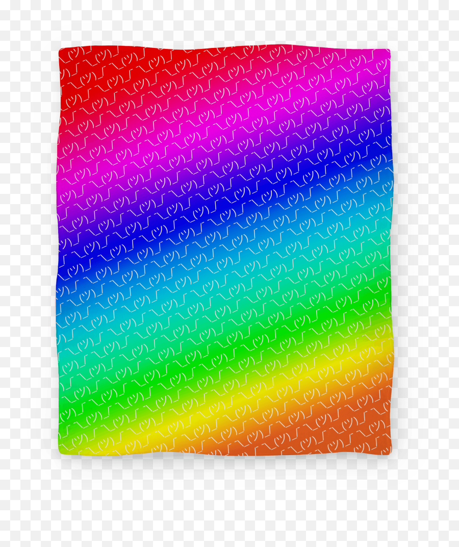 Emoticon Shrugs Rainbow Gradient - Horizontal Emoji,Shruging Emoticon