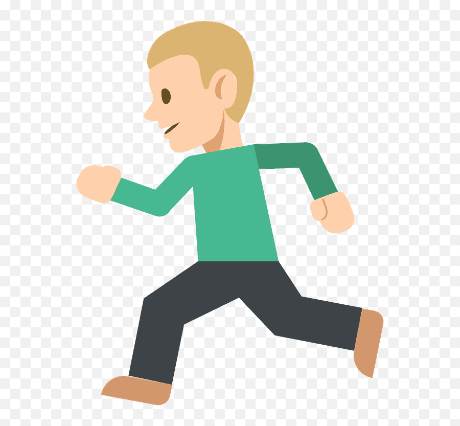 Person Running Emoji Clipart - Action Emoji,Boy Running Emoji