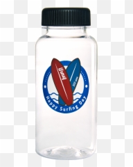 Camping Water Bottle - Surfboard Lid Emoji,Emoji Water Bottle Labels