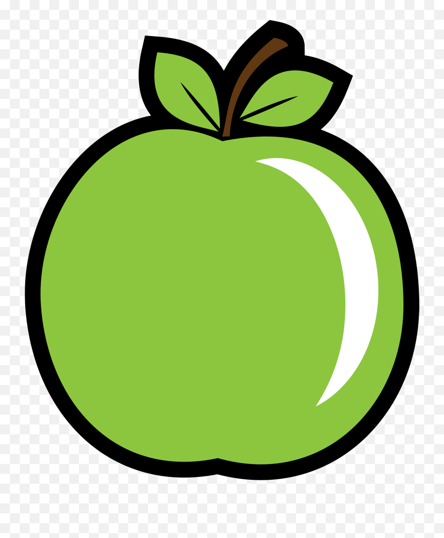 Green Apple Clipart - Green Apple Clipart Emoji,Golden Apple Emoji