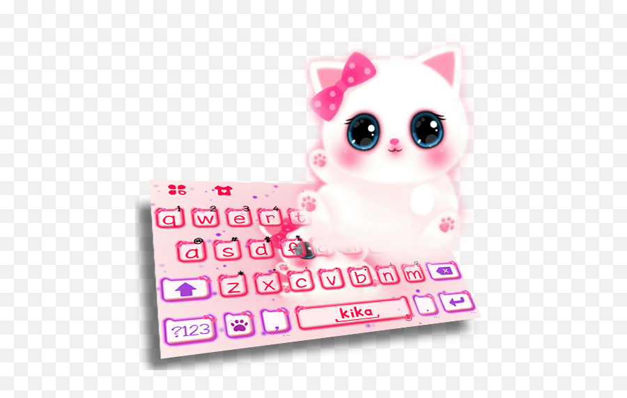 Cute Kitty Keyboard - Girly Emoji,Emojis Makeing A Sentence