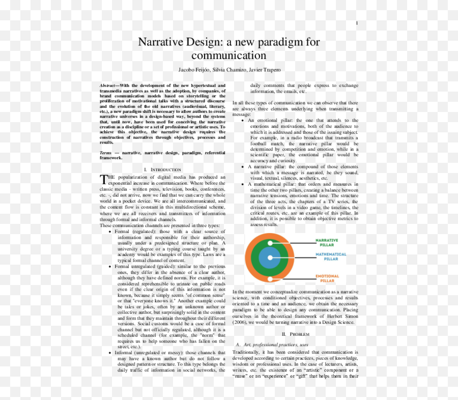 Pdf Narrative Design A New Paradigm For Communication - Document Emoji,37 Copywriting Emotions