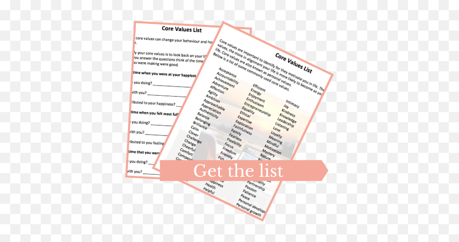 100 Inspiring Life Goal Examples Plus Core Value List Emoji,Emotion Bucket Worksheet