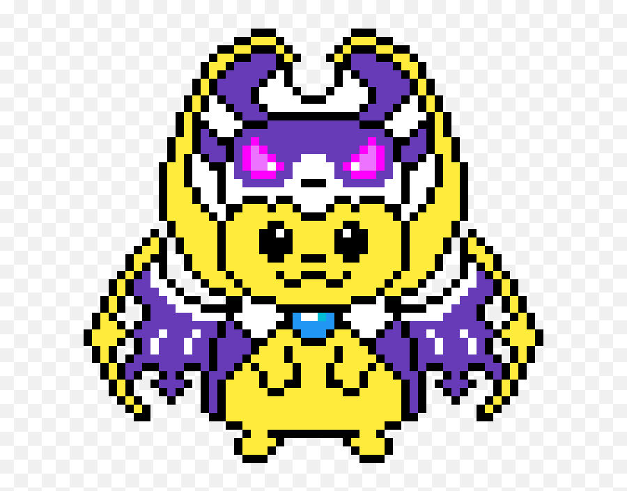 Pixilart - Lunala Pikachu By Anonymous Pixel Art Pikachu Lunala Emoji,Emoticons The Wombats Pikachu