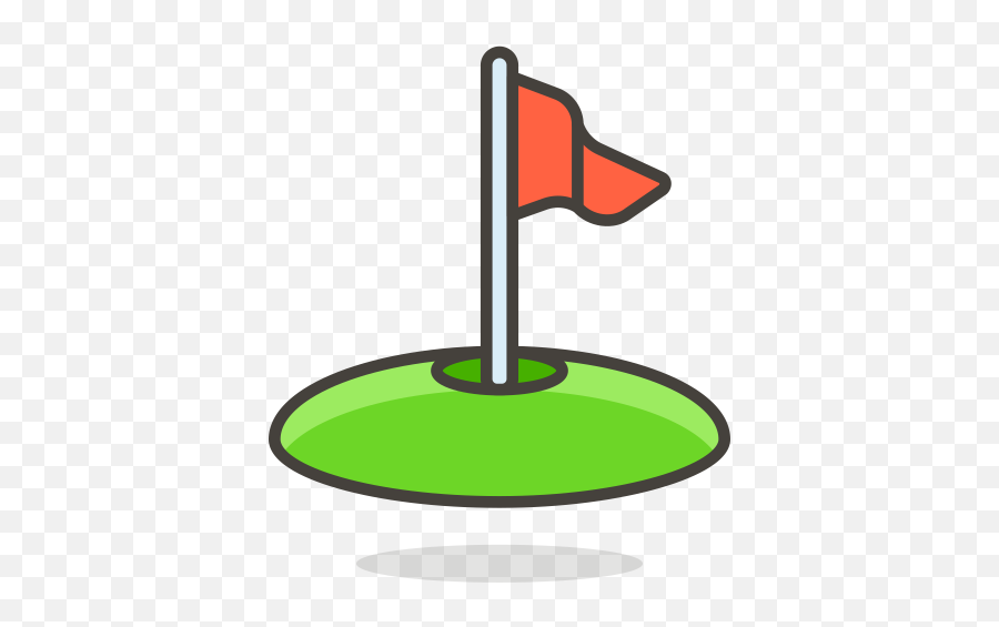 Golf Emoji Icon Of Colored Outline - Logo Bendera Golf,Golf Emoji