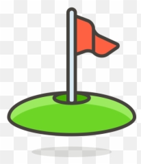 Golf Emoji Icon Of Colored Outline - Logo Bendera Golf,Golf Emoji
