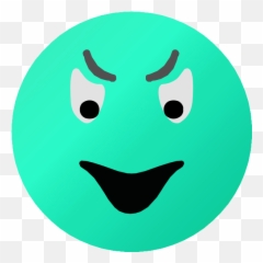 Emoticone En Colère Vert Clipart - Full Size Clipart Wide Grin Emoji,Mexican Confused Emoticon