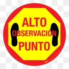 Alto Observación Punto Floor Sign - Quintana Park Emoji,Punto Emoji