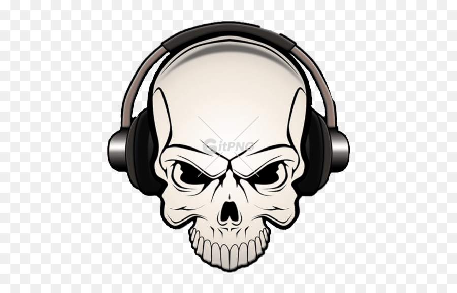 Tags - Dead Gitpng Free Stock Photos Skull Headphones Logo Png Emoji,Moonmoon Spider Emoji