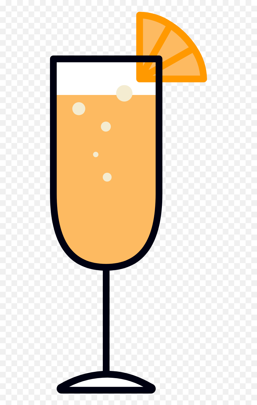 Mimosa U0026 Orange Graphic - Clip Art Free Graphics U0026 Vectors Stemware Emoji,Lamb Emoji