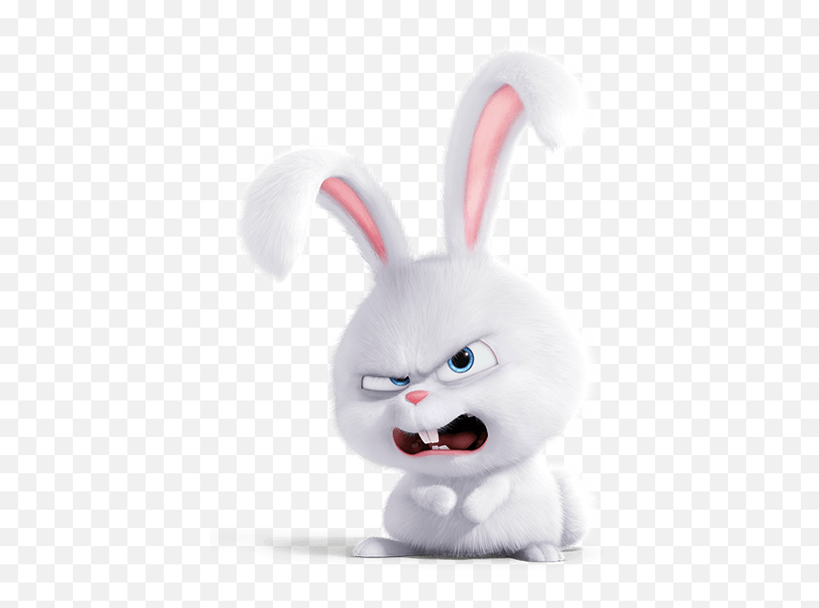 Cute Bunny Cartoon Cute Cartoon - Snowball Secret Life Of Pets Characters Png Emoji,Secret Life Of Pets Emoji