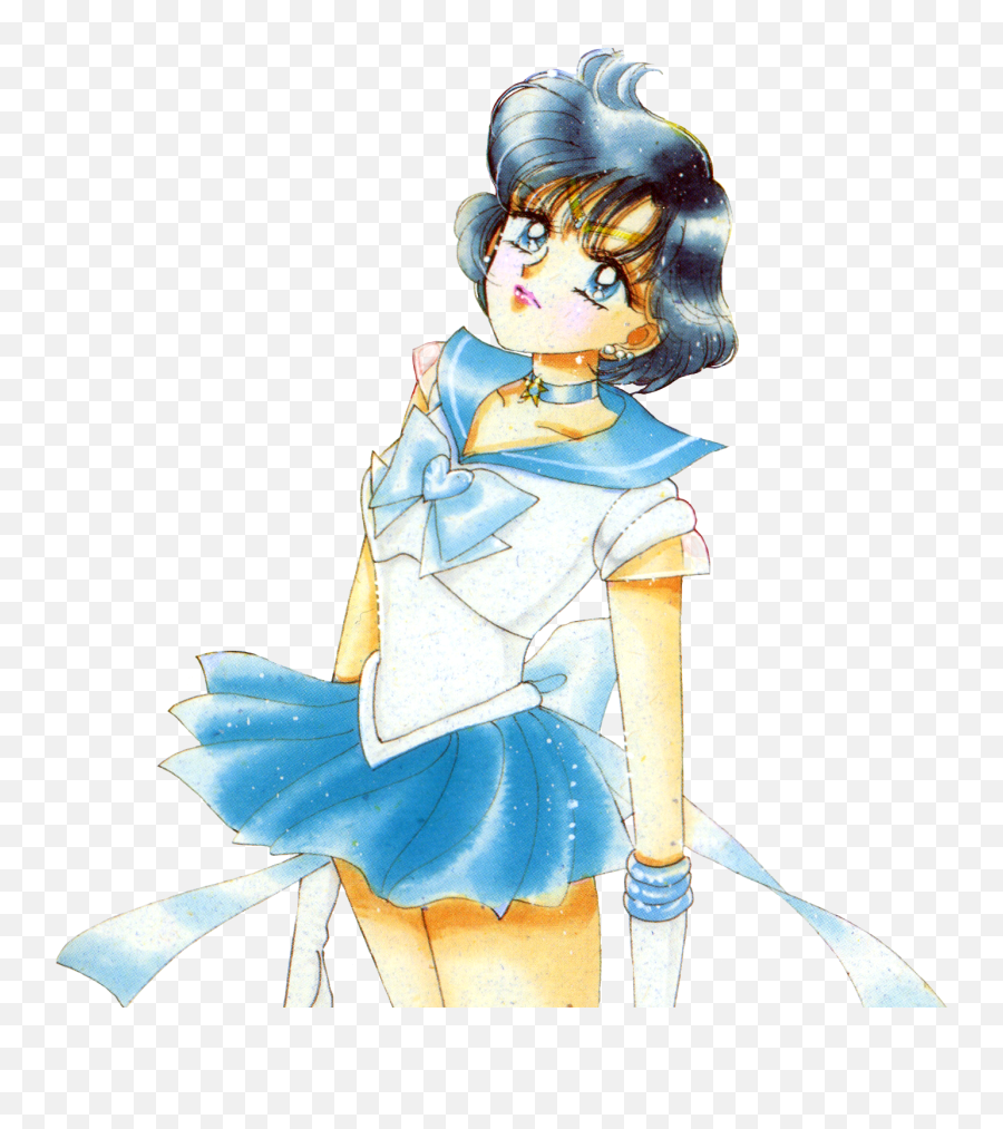 Ami Mizuno Sailor Mercury - Sailor Mercury Manga Emoji,Super Sailor Moon S Various Emotion Guide