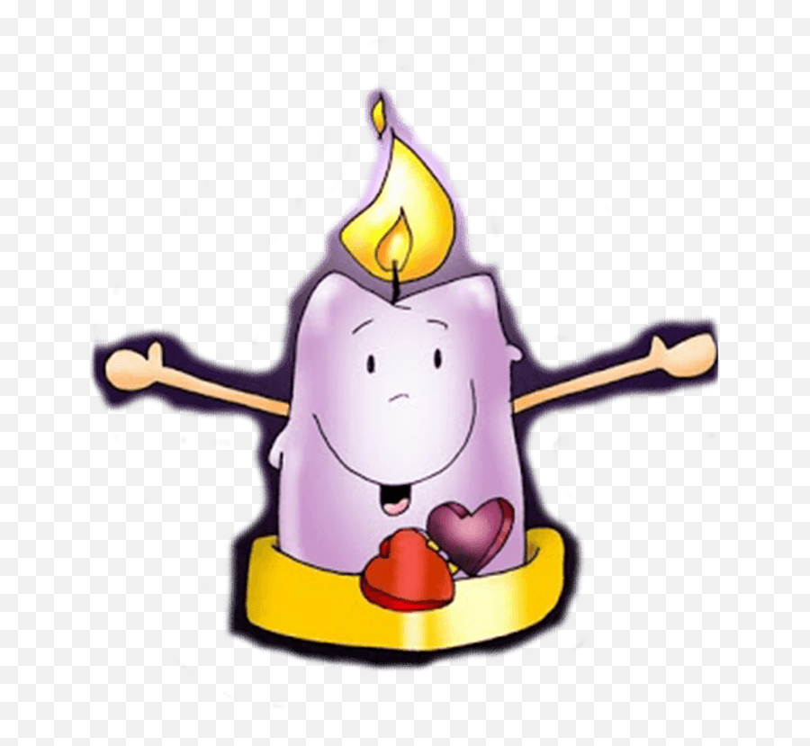 Purple Candle Smiling Clipart Free Download Transparent - Adviento Png Emoji,Fire Emoji Tiny