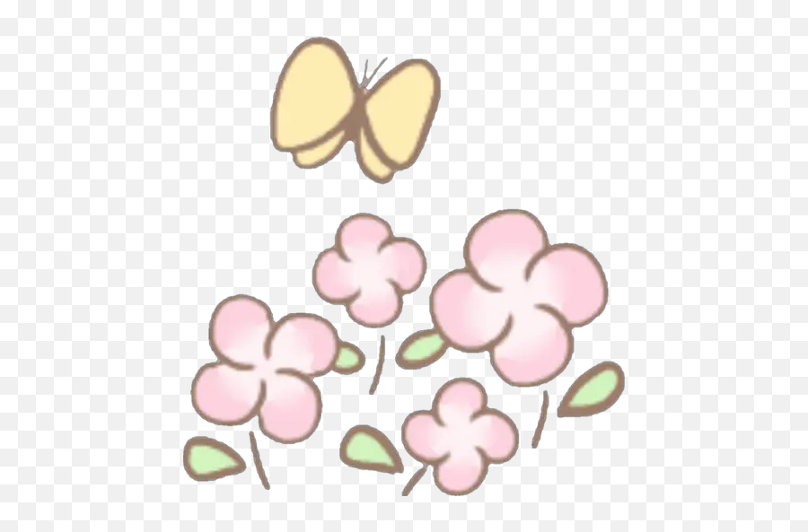 Sticker Maker - Pink Lovely Emojis,Butterflies Emojis