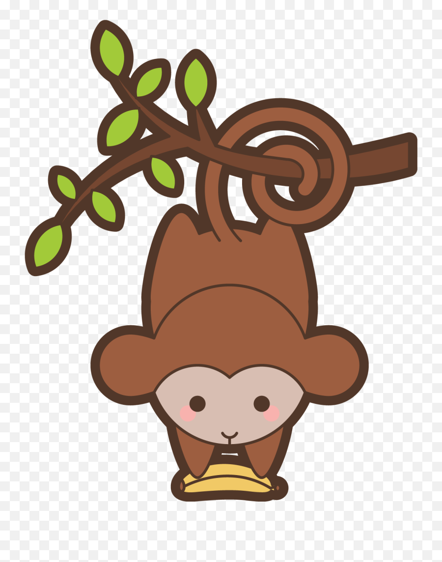 Little Monkey Png Clipart - Monkey Cartoon Icon Png Emoji,Monkey Emoji Costume