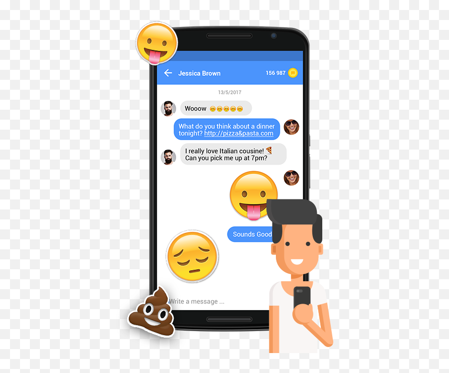 Messenger Sms - Mobile Phone Emoji,Message Emojis