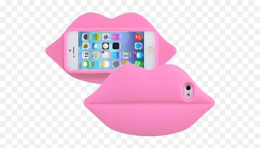 Capa Lábios Iphone 44s - Iphone Emoji,Lg Optimus F60 Emojis