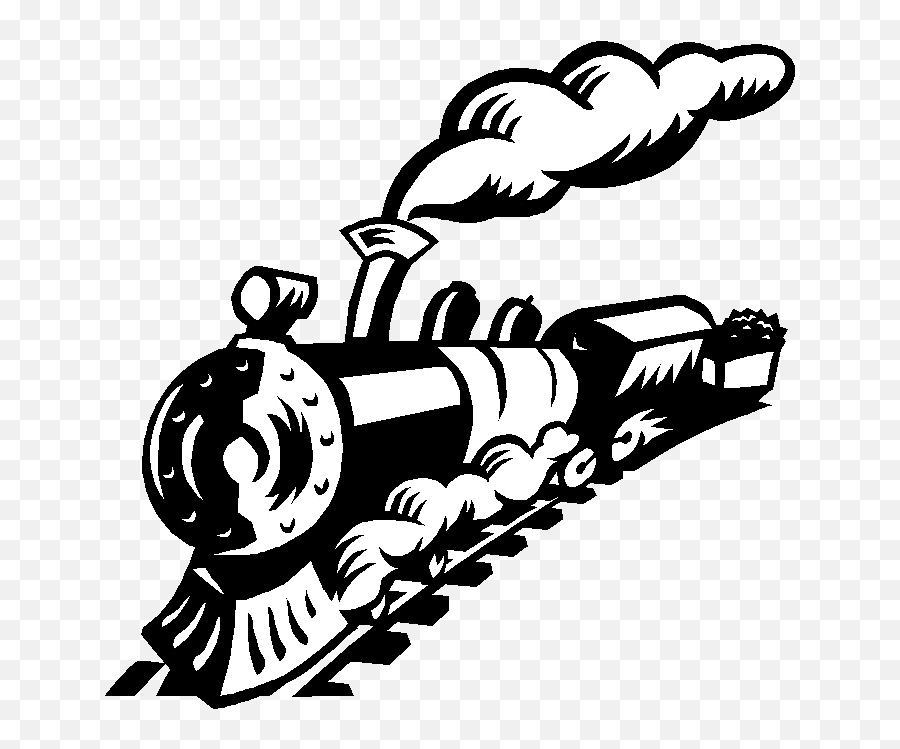Caboose Clipart Steam Engine Caboose Steam Engine - Transparent Silhouette Train Clipart Emoji,Steam Image To Emoticon