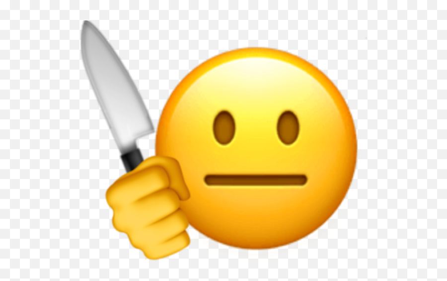 Emojicreations - Cursed Emoji Transparent Knife,Lmao Emoji