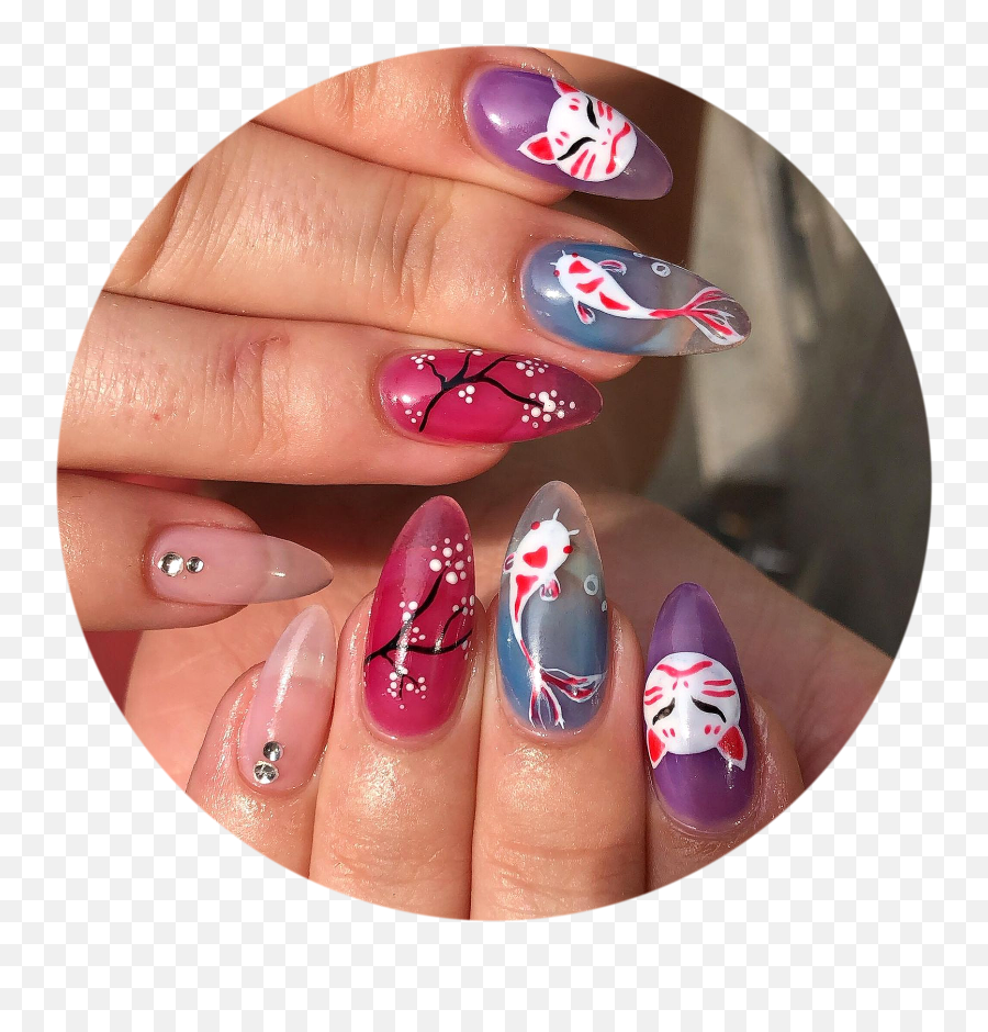 Gallery - Gel Nails Emoji,Emoticon Nail Art