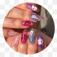 Gallery - Gel Nails Emoji,Emoticon Nail Art